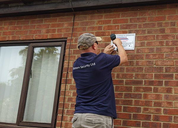 Cctv For A Block Of Flats Eastern Engineer Puts Up Signage For Cctv For A Block Of Flats